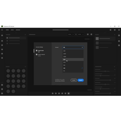 Налаштування Adobe Substance 3D Sampler