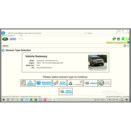 Установка Jaguar Land Rover JLR SDD